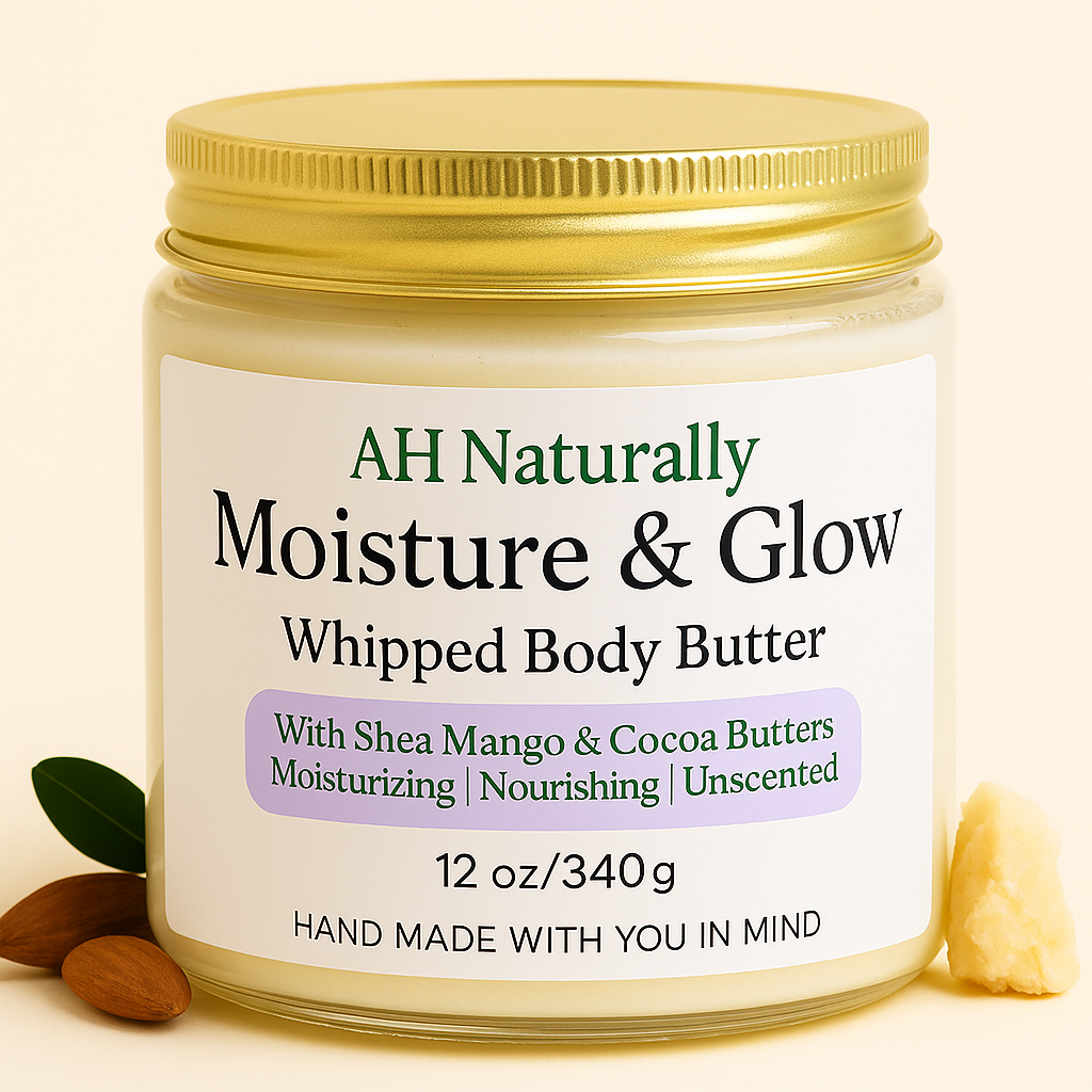 Moisture and Glow | Unscented Whipped Body Butter